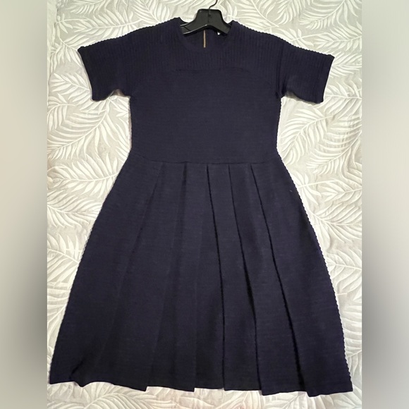 Shoshanna 100% merino wool blue dress. Size P. - Picture 3 of 7